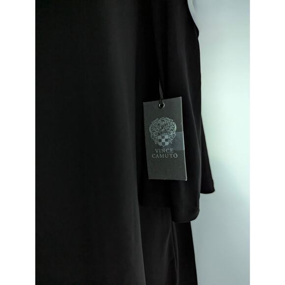 Vince Camuto Black Top with Strappy Flare Sleeves - Picture 9 of 13